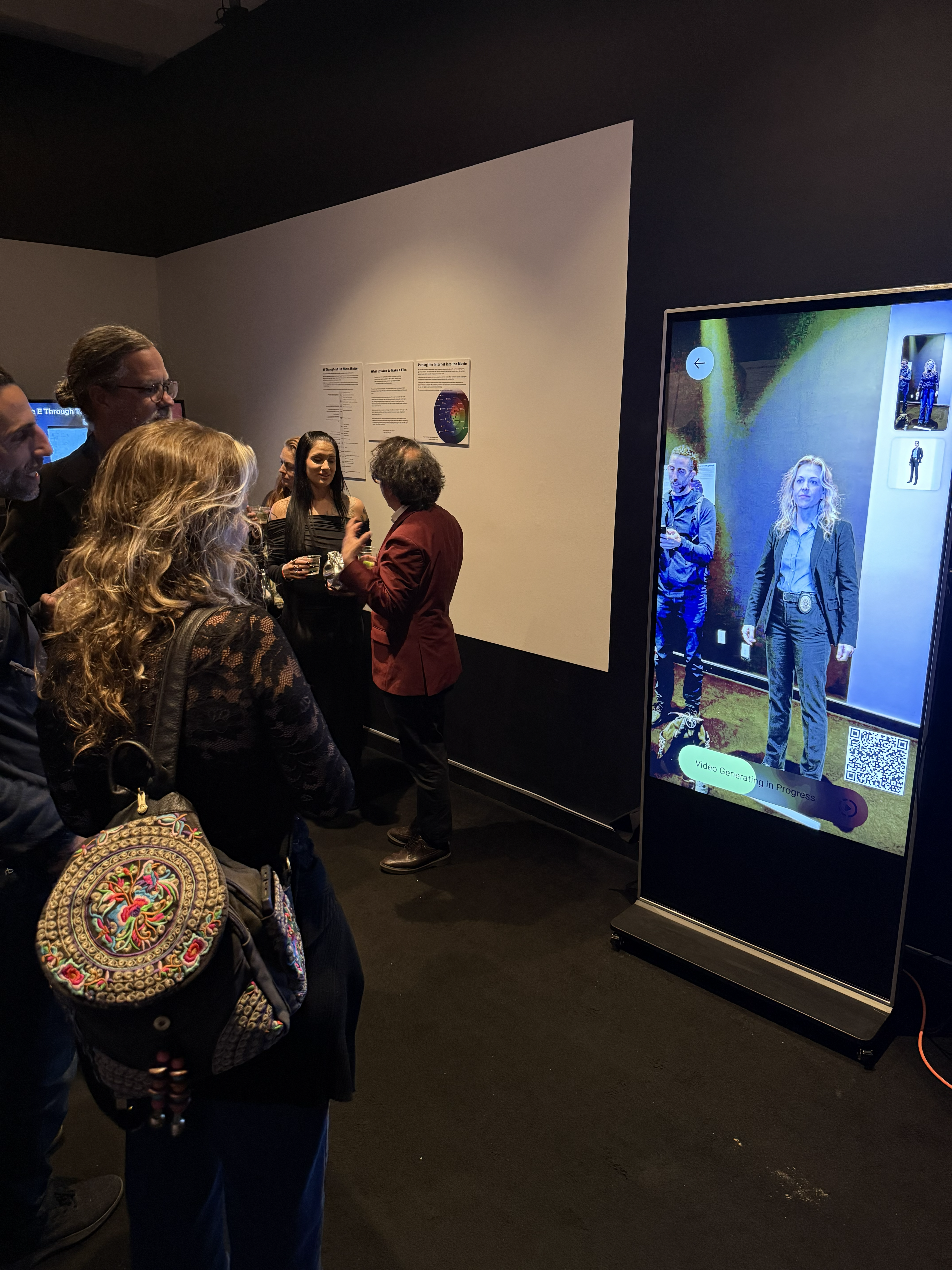 AI Fitting Mirror showing character-inspired outfits for Reality Games guests