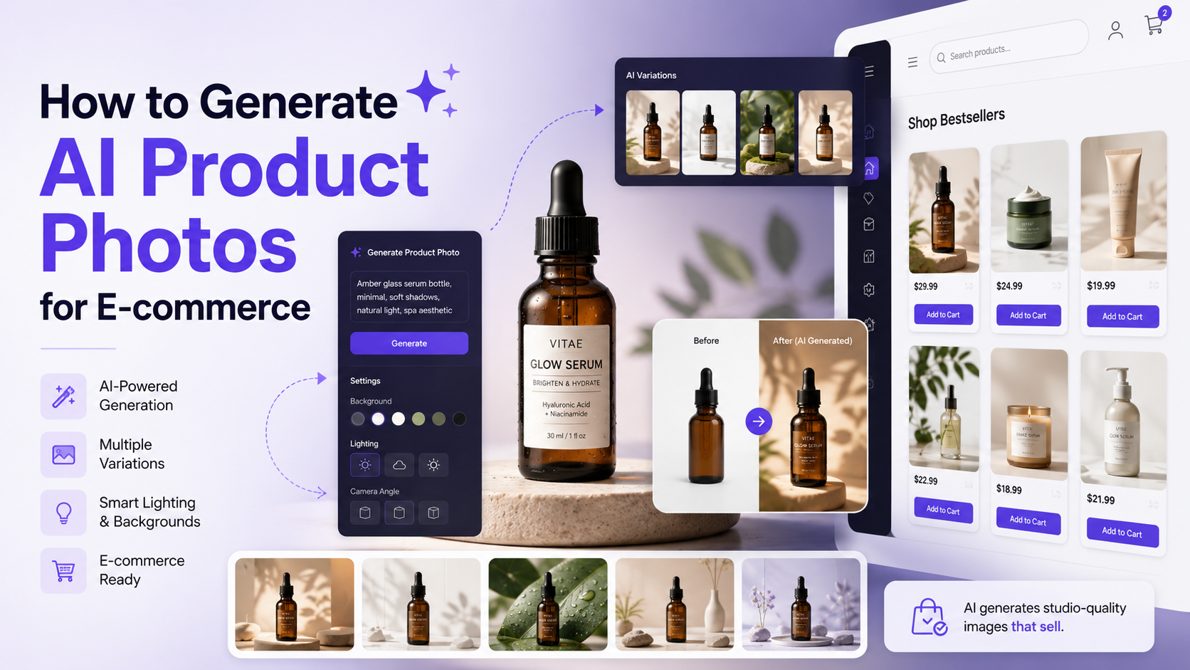How to Generate Product Photos for E-commerce with AI (API Guide)