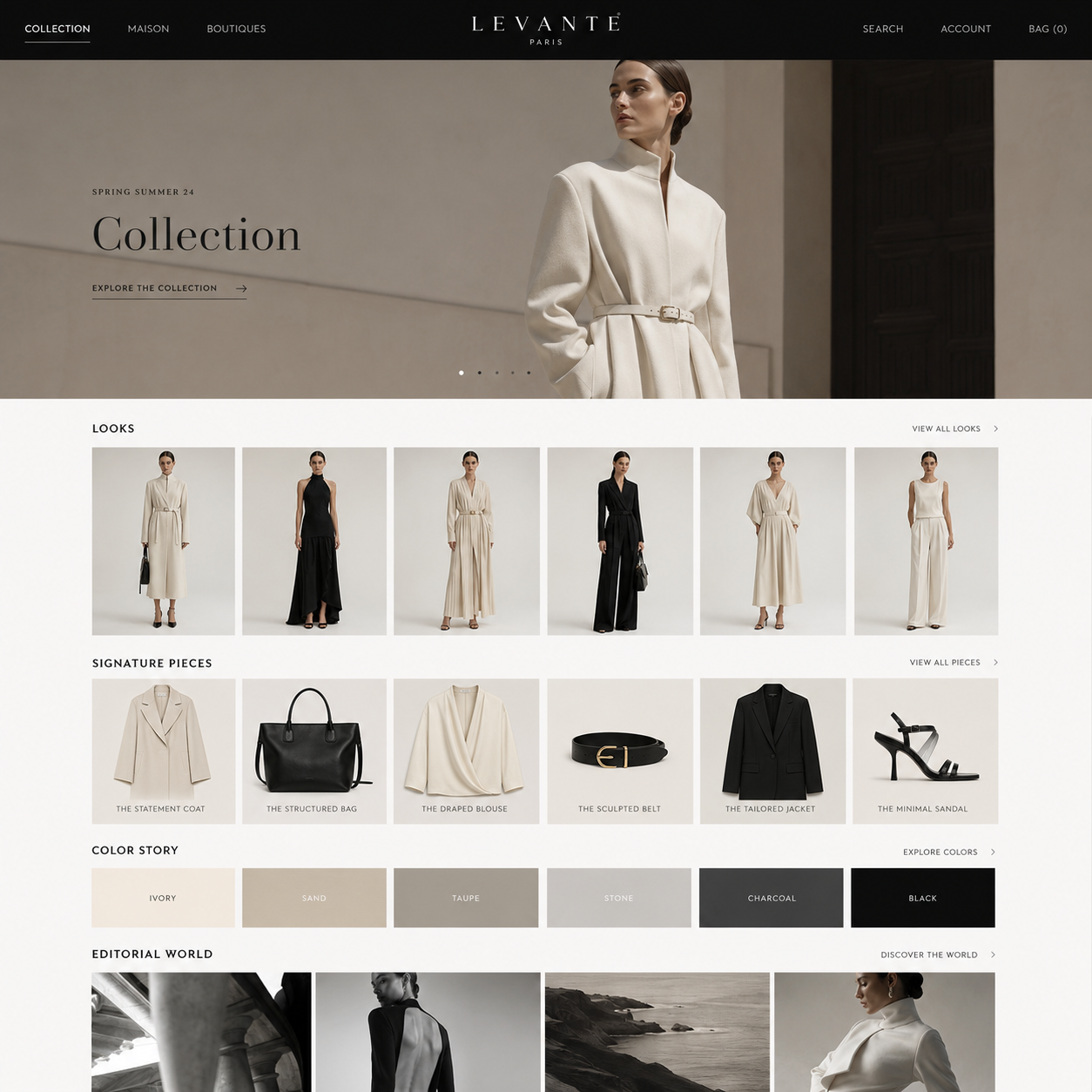 A customer explores more looks from a DreamMirror collection